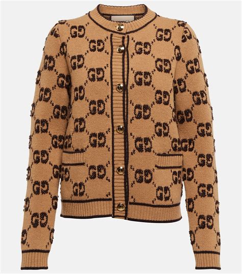 gucci children's gg wool cardigan|Children's GG wool jacquard cardigan .